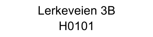 Bilde av Skilt for merking av leilighet, med gateadresse og leilighetsnummer