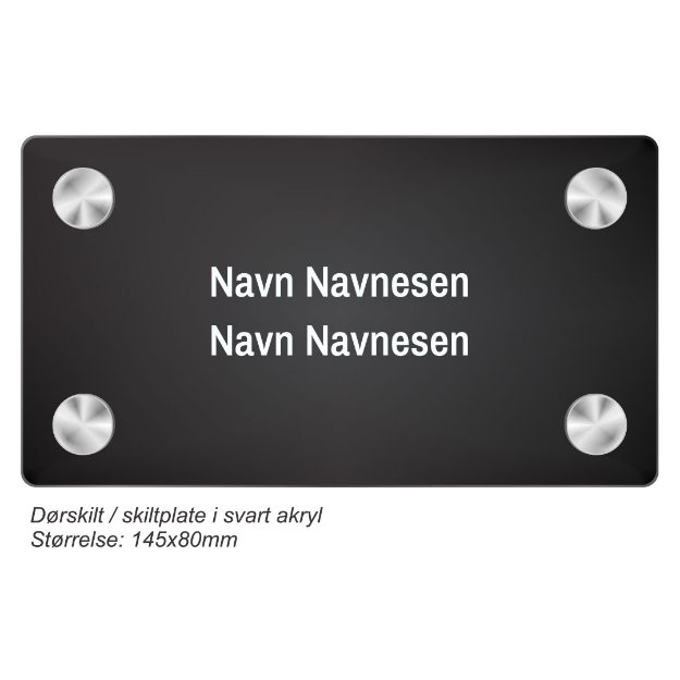 Nedre Kulås borettslag, dørskilt