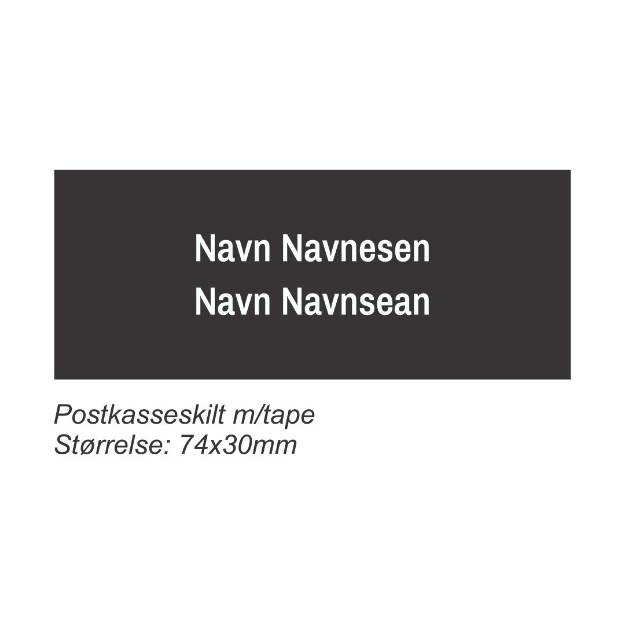 Nedre Kulås borettslag, postkasseskilt