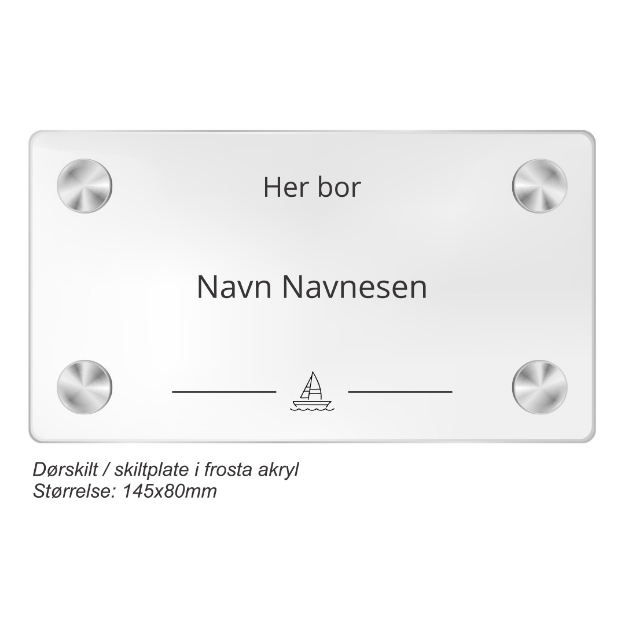 Dørskilt for Innseilingen sameie i Fredrikstad