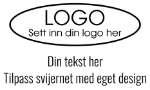 Bilde av Mal på svijern for ekstern oppvarming - Valgfri tekst og logo
