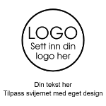 Bilde av Stort svijern som varmes opp uten strøm - ekstern varmekilde som gass eller flamme - Valgfri tekst og logo