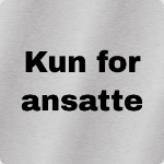 Bilde av Kun for ansatte skilt for dør