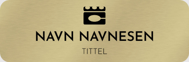 Bilde av Gravert navnskilt for hotell
