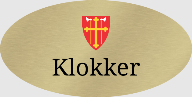 Bilde av Navneskilt for Klokker