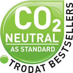 Klimanøytrale stempler fra Trodat, verdens ledende stempelprodusent innen miljø, klima og bærekraft.